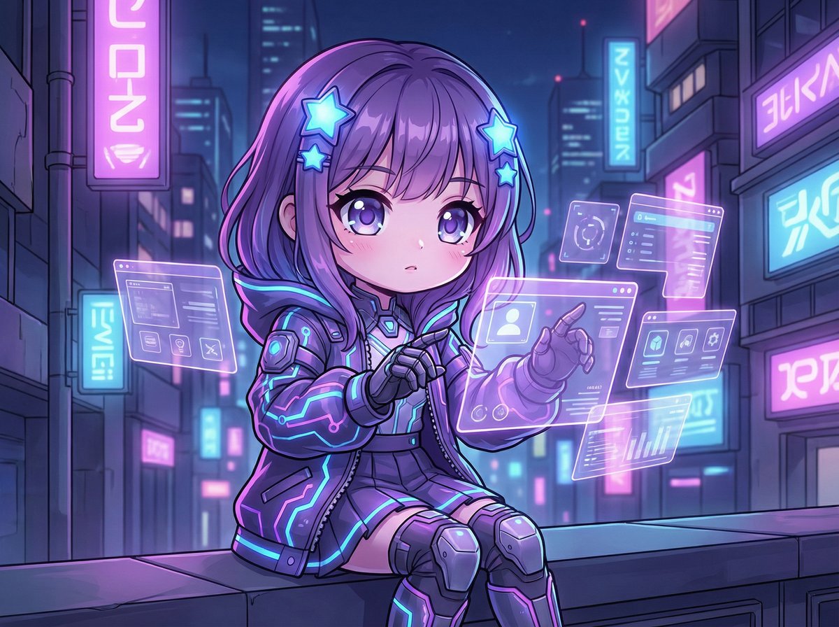 呦呦视频-赛博少女AI创作演示